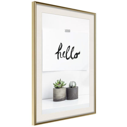 Typography Framed Art Print - Hygge-artwork for wall with acrylic glass protection