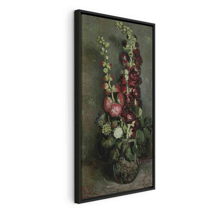 Canvas Print - Vase of Hollyhocks (Vincent Van Gogh)