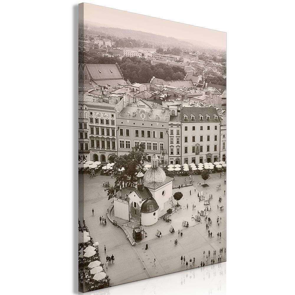 Canvas Print - Cracow: St Wojciech Church (1 Part) Vertical-ArtfulPrivacy-Wall Art Collection