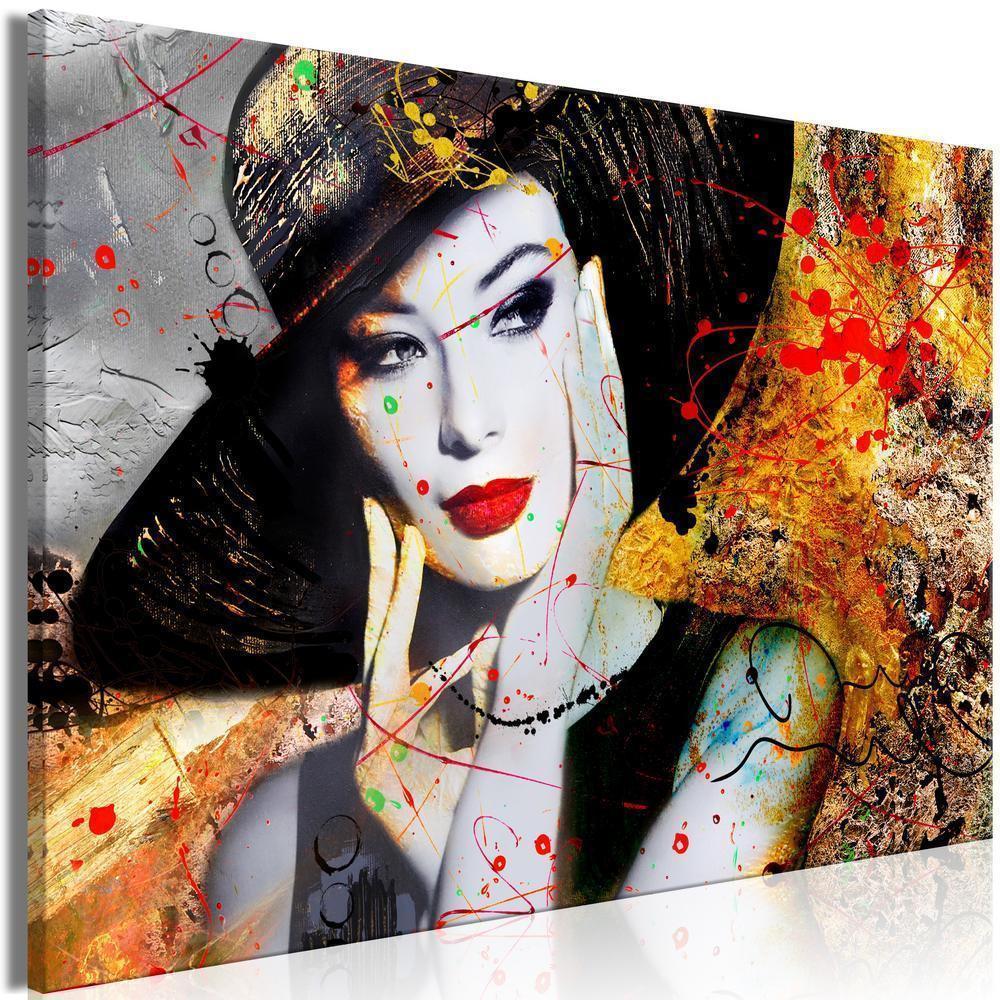 Canvas Print - Elegant Lady (1 Part) Wide-ArtfulPrivacy-Wall Art Collection