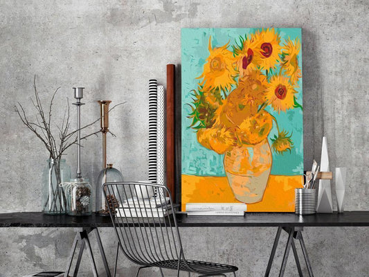 Start learning Painting - Paint By Numbers Kit - Van Gogh's Sunflowers - new hobby