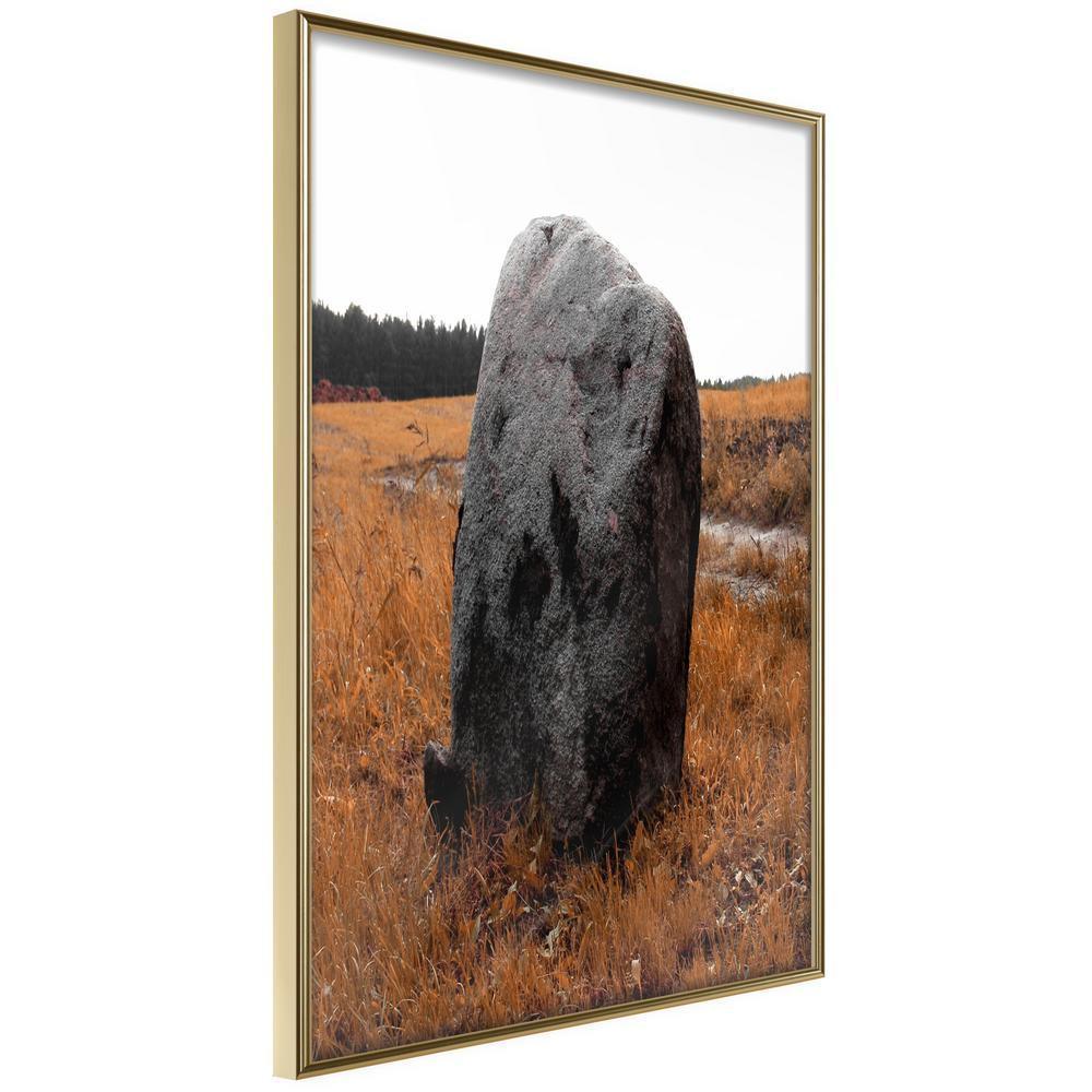 Autumn Framed Poster - Meeting Stone-artwork for wall with acrylic glass protection