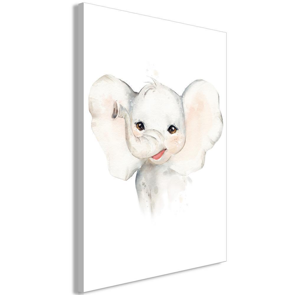 Canvas Print - Happy Elephant (1 Part) Vertical