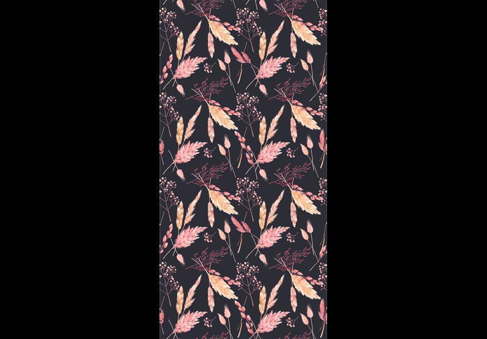 Classic Wallpaper made with non woven fabric - Wallpaper - Pink Grasses - ArtfulPrivacy