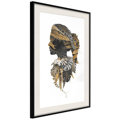 Autumn Framed Poster - Forest Witch-artwork for wall with acrylic glass protection