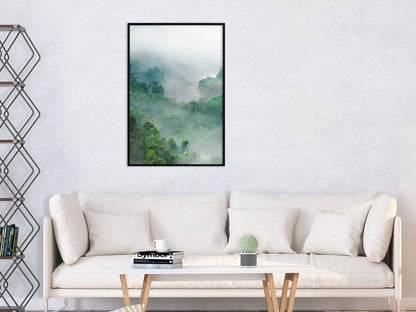 Framed Art - Green Lungs of the Earth I-artwork for wall with acrylic glass protection