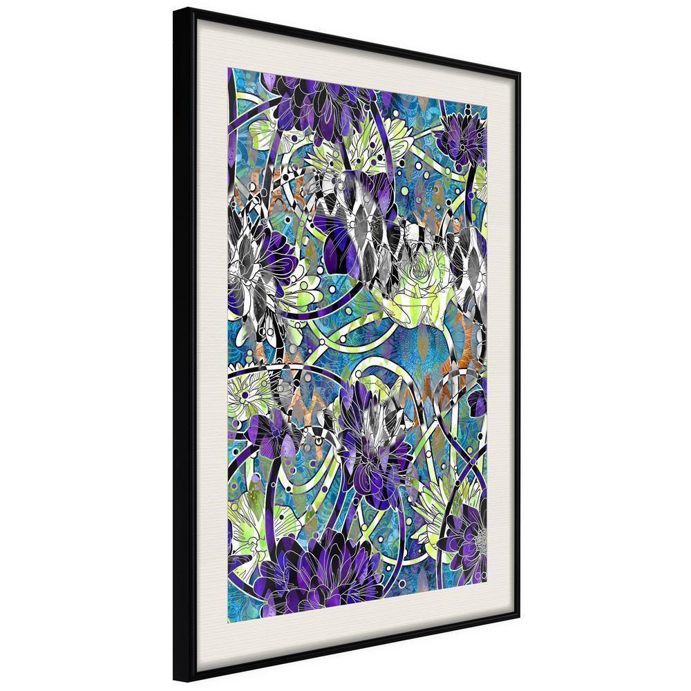 Abstract Poster Frame - Modern Arabesque-artwork for wall with acrylic glass protection