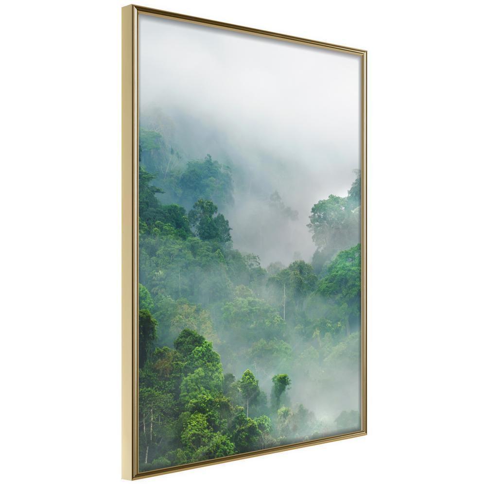 Framed Art - Green Lungs of the Earth I-artwork for wall with acrylic glass protection