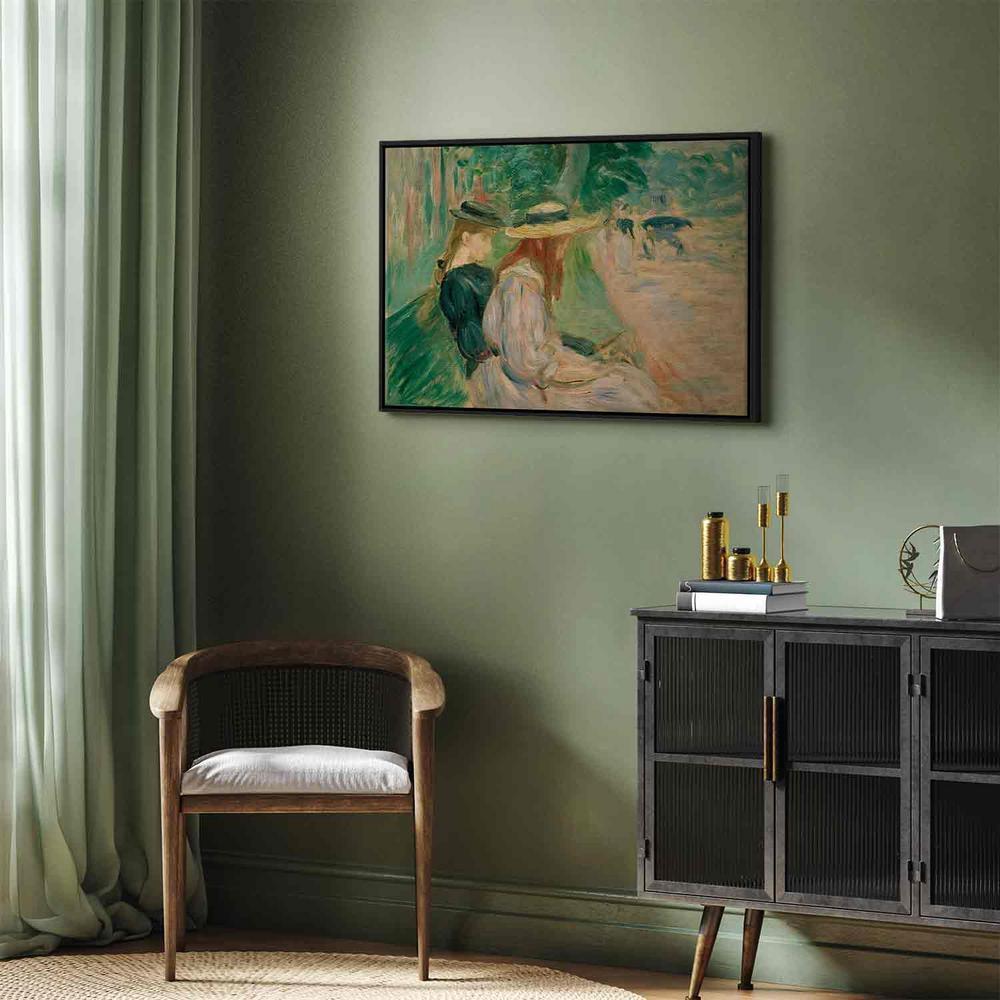 Canvas Print - Sur un banc de Bois de Boulogne (Berthe Morisot)