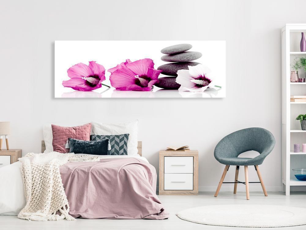 Canvas Print - Calm Mallow (1 Part) Narrow Pink-ArtfulPrivacy-Wall Art Collection