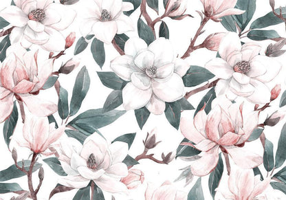 Wall Mural - Watercolor Magnolias - Second Variant