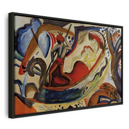 Canvas Print - Nackte Mädchen in der Barke (August Macke)