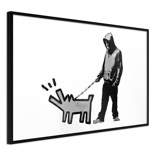 Urban Art Frame - Banksy: Choose Your Weapon-artwork for wall with acrylic glass protection
