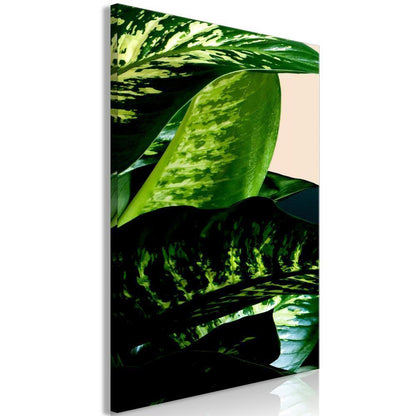 Canvas Print - Dieffenbachia (1 Part) Vertical-ArtfulPrivacy-Wall Art Collection