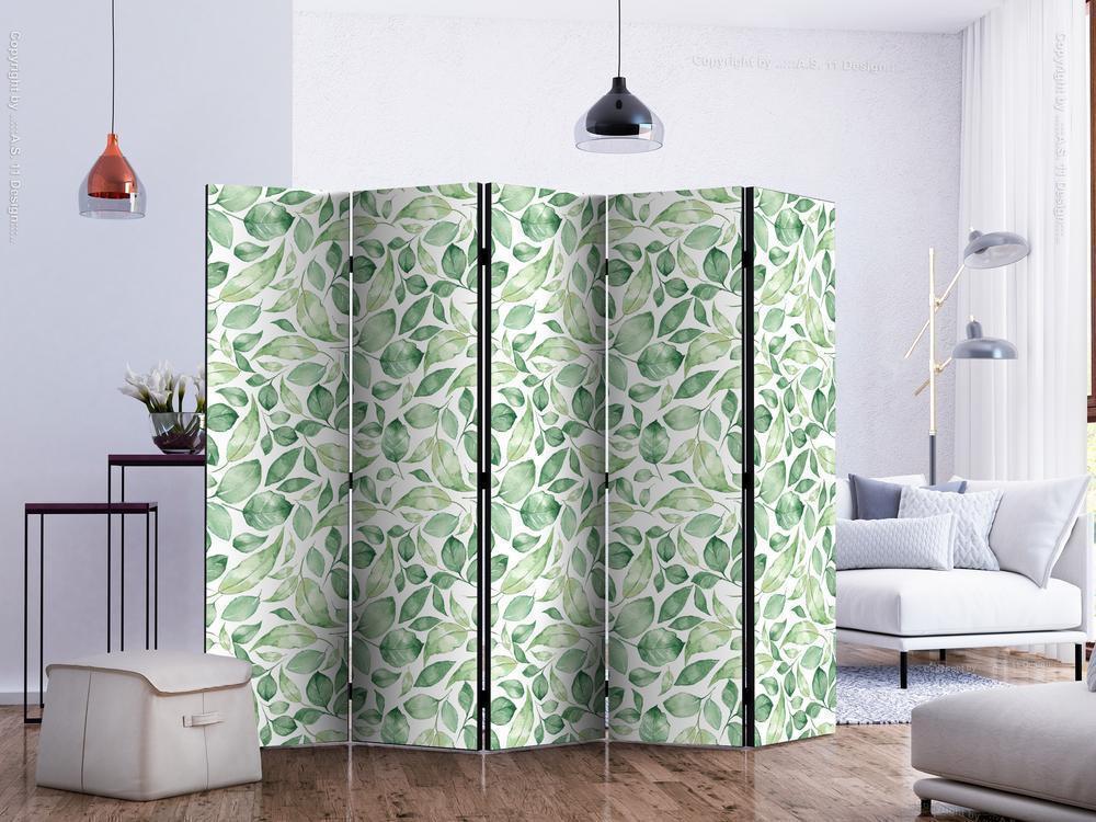 Decorative partition-Room Divider - Natural Beauty II-Folding Screen Wall Panel by ArtfulPrivacy