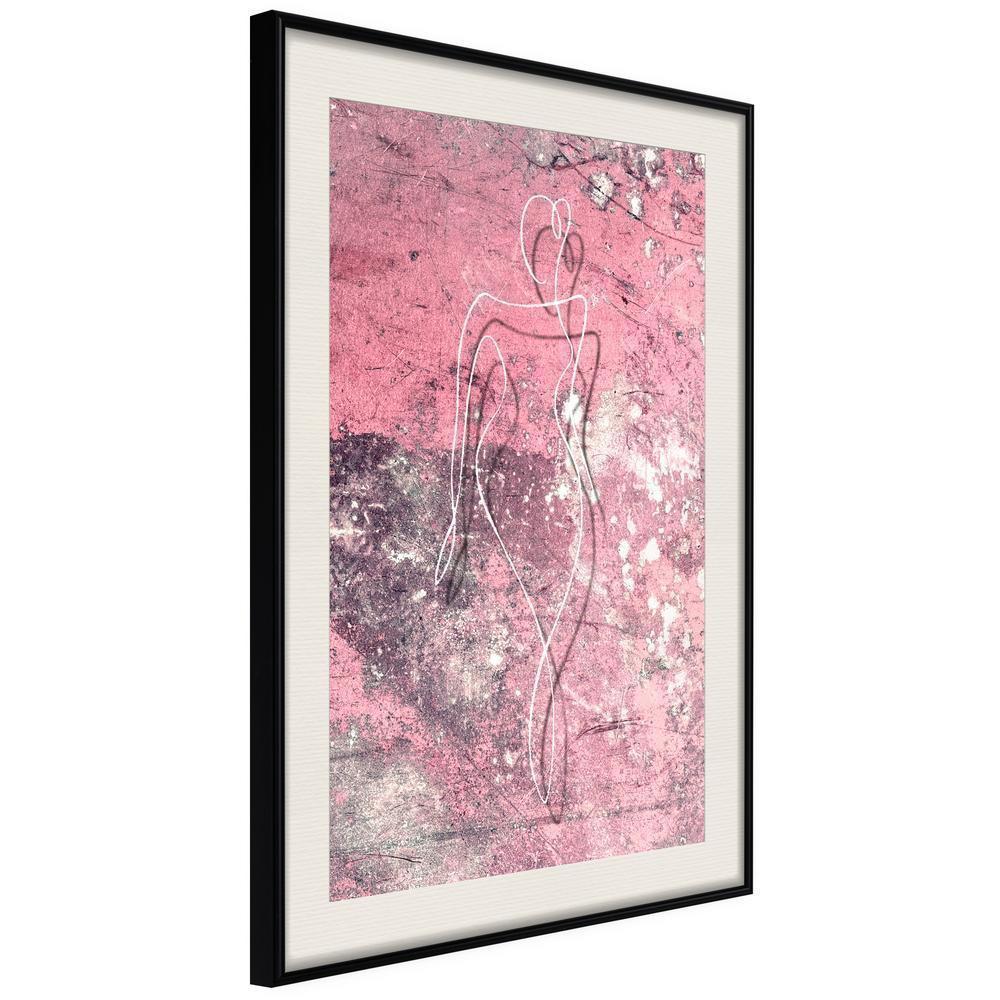 Abstract Poster Frame - Essence of Femininity-artwork for wall with acrylic glass protection
