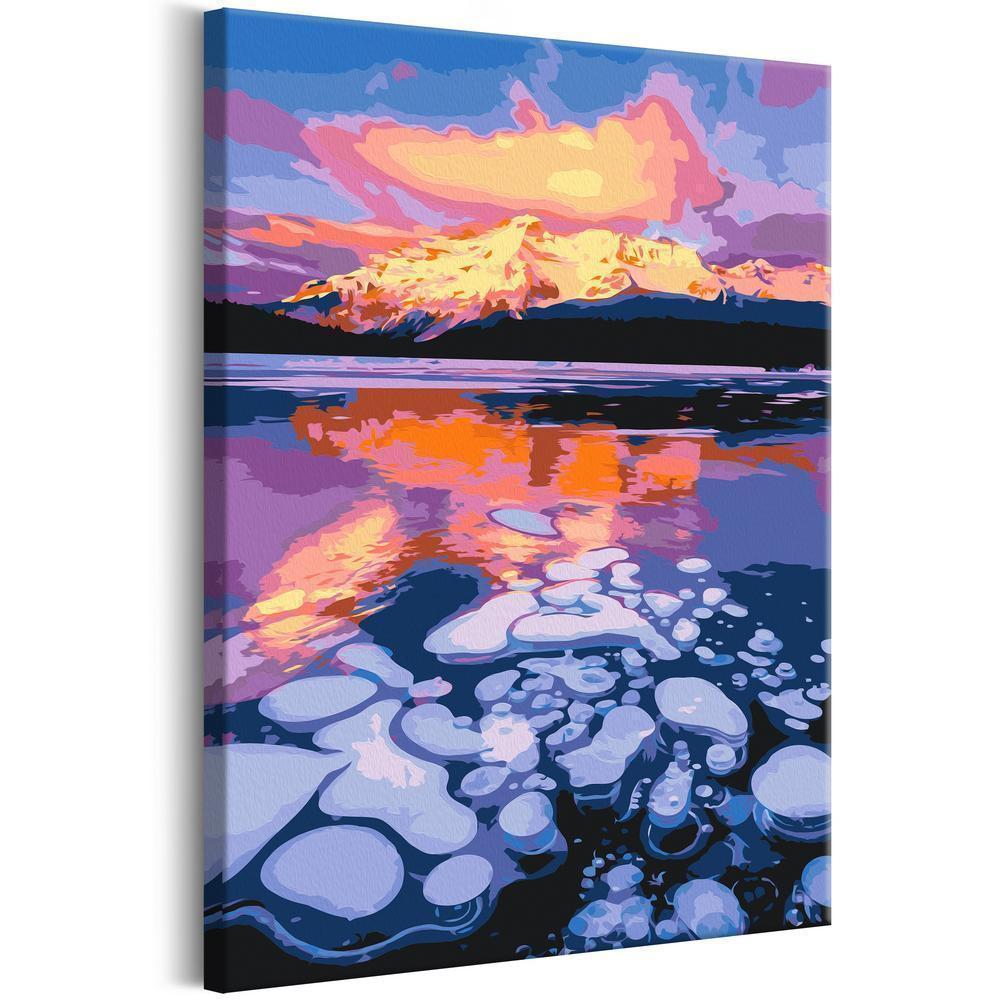 Start learning Painting - Paint By Numbers Kit - Lake Minnewanka - new hobby