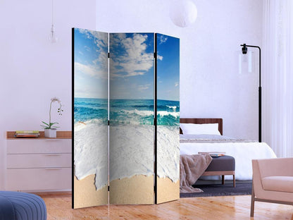 Decorative partition-Room Divider - By the sea-Folding Screen Wall Panel by ArtfulPrivacy