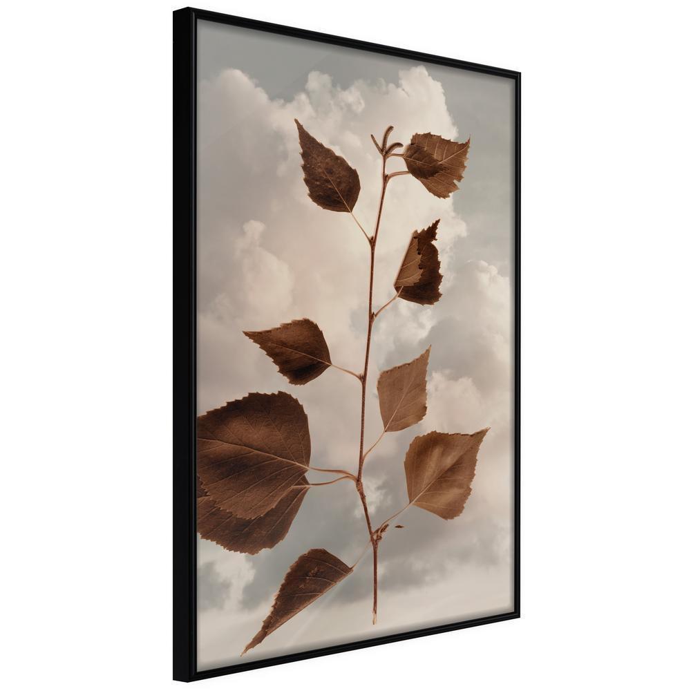 Botanical Wall Art - Leaves in the Clouds-artwork for wall with acrylic glass protection