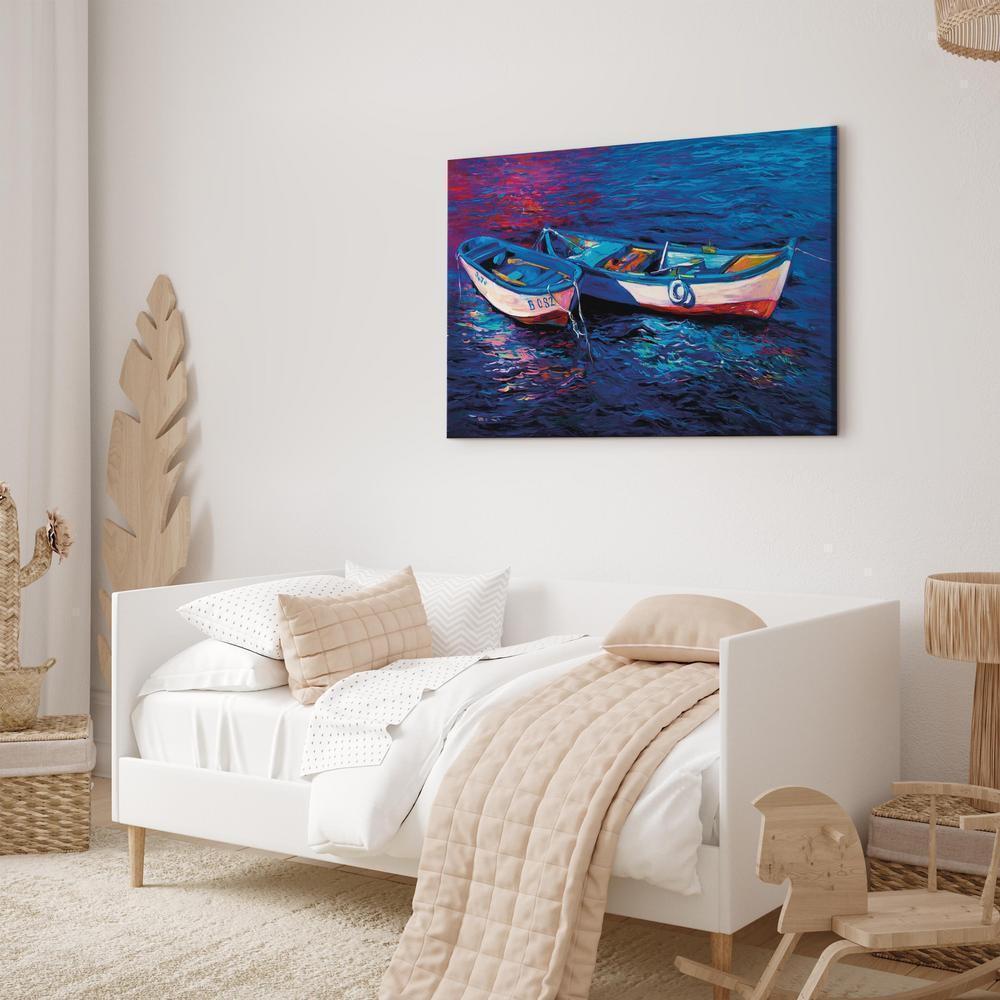 Canvas Print - Abandoned Boats-ArtfulPrivacy-Wall Art Collection