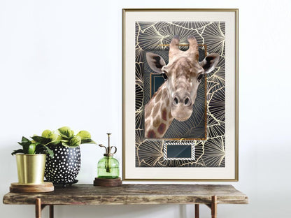 Frame Wall Art - Giraffe in the Frame-artwork for wall with acrylic glass protection