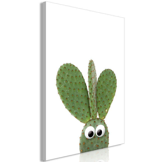 Canvas Print - Ear Cactus (1 Part) Vertical-ArtfulPrivacy-Wall Art Collection