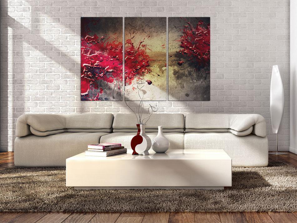 Canvas Print - Red splash-ArtfulPrivacy-Wall Art Collection