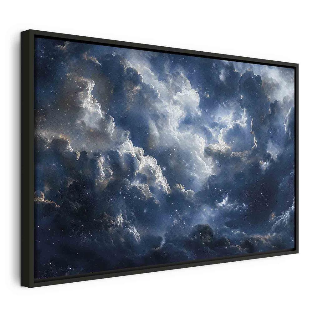 Canvas Print - Astronomical Wonders: Clouds and Stars in Harmonious Combination