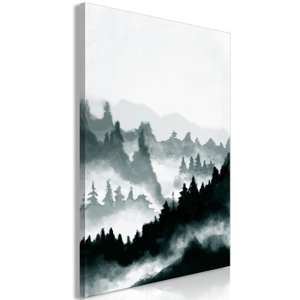 Canvas Print - Hazy Landscape (1 Part) Vertical-ArtfulPrivacy-Wall Art Collection