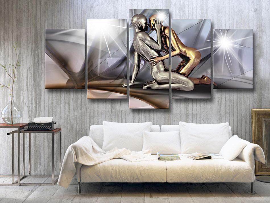 Canvas Print - Gold couple-ArtfulPrivacy-Wall Art Collection