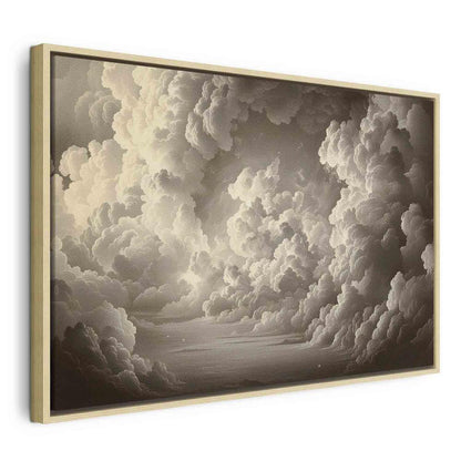 Canvas Print - Whisper of Illuminated Clouds: Soft Play of Light in the Theater of the Heavens