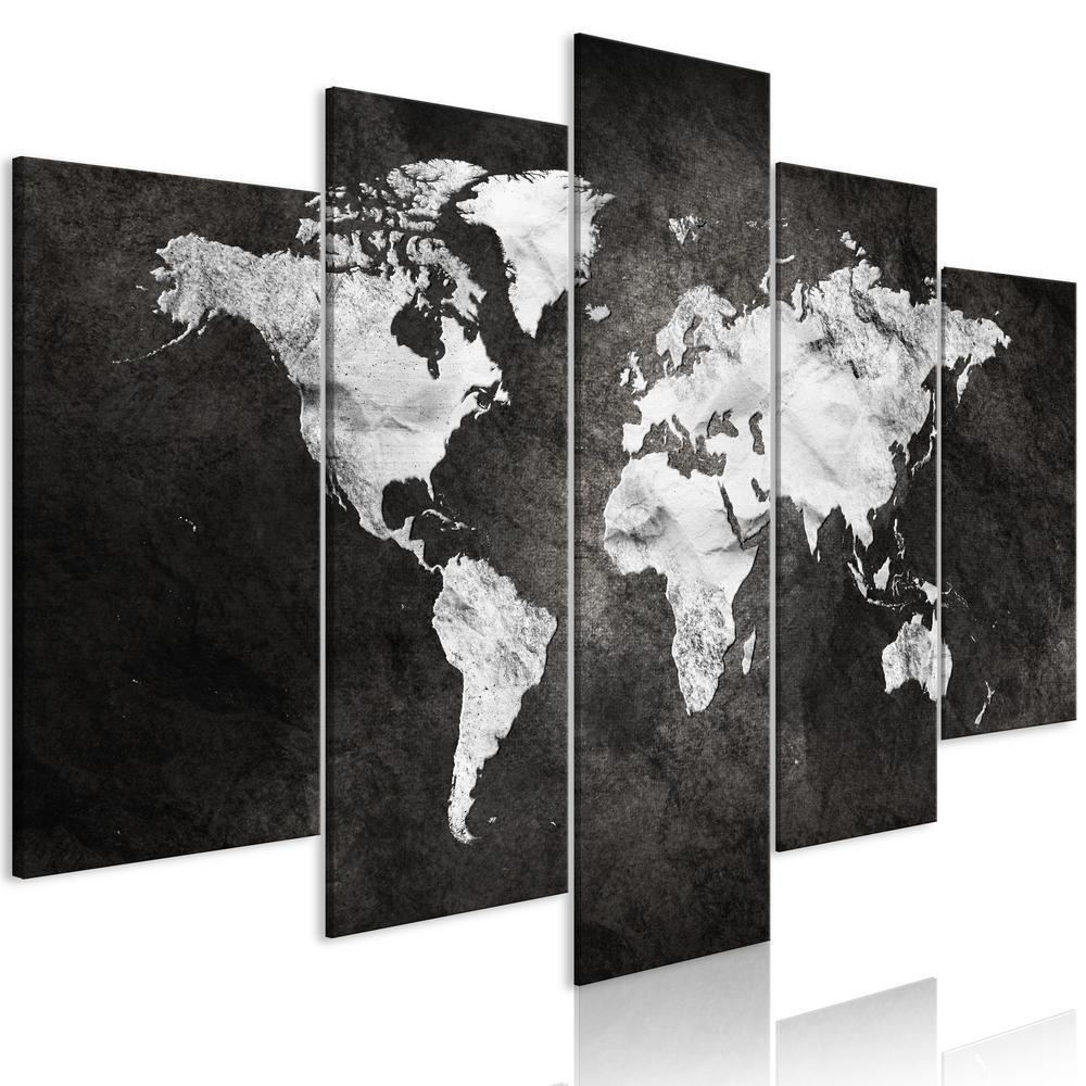 Canvas Print - Dark World (5 Parts) Wide-ArtfulPrivacy-Wall Art Collection