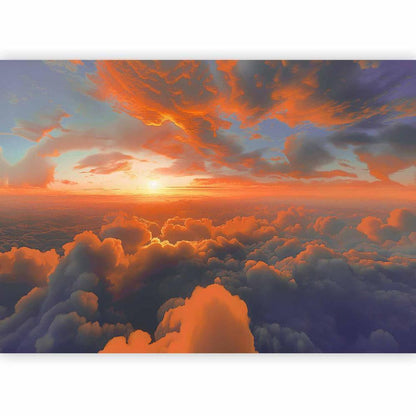 Wall Mural - When Dawn Tickles the Clouds: A Spectacle of Colors on the Morning Sky