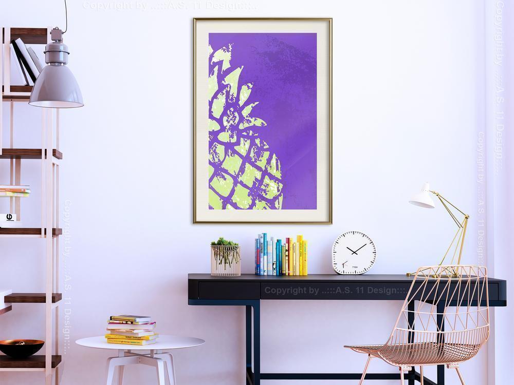 Botanical Wall Art - Strong Contrast-artwork for wall with acrylic glass protection