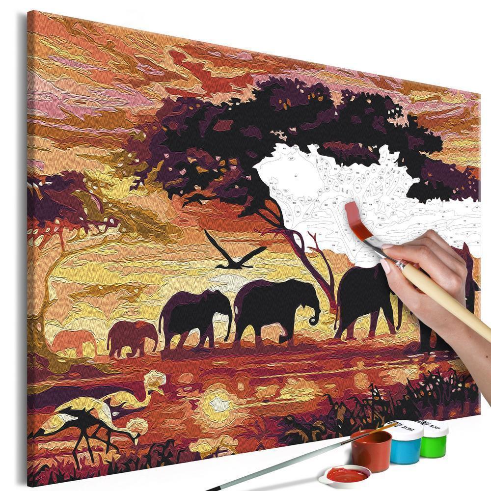 Start learning Painting - Paint By Numbers Kit - Family Walk - new hobby