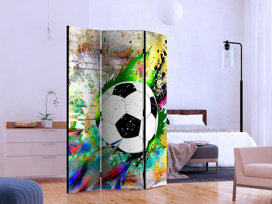 Decorative partition-Room Divider - Urban Gameplay-Folding Screen Wall Panel by ArtfulPrivacy