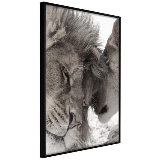 Frame Wall Art - Predatory Couple-artwork for wall with acrylic glass protection