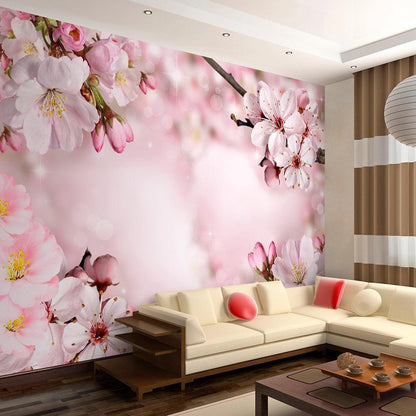 Wall Mural - Spring Cherry Blossom-Wall Murals-ArtfulPrivacy