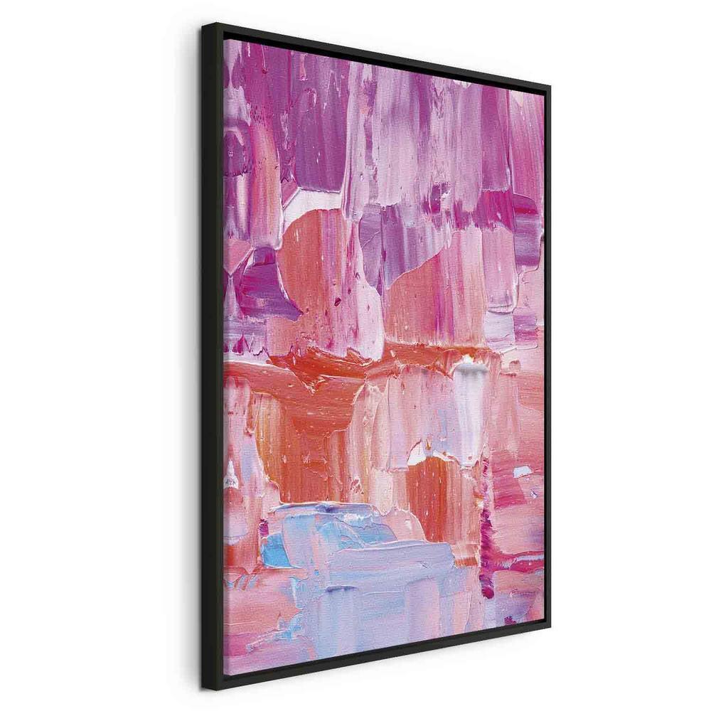 Canvas Print - Colorful Contrasts - Energetic Color Transitions in Shades of Pink