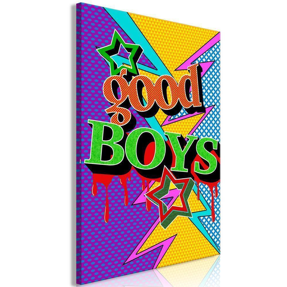 Canvas Print - Good Boys (1 Part) Vertical-ArtfulPrivacy-Wall Art Collection