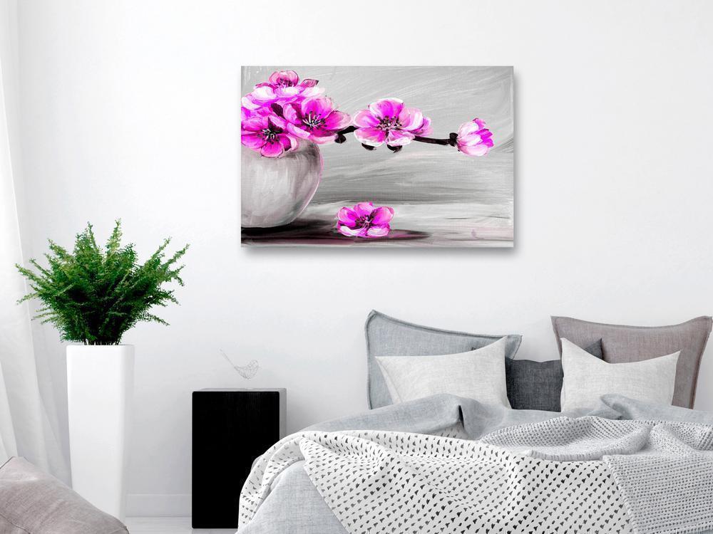 Canvas Print - Lightness of Light (1 Part) Wide Pink-ArtfulPrivacy-Wall Art Collection