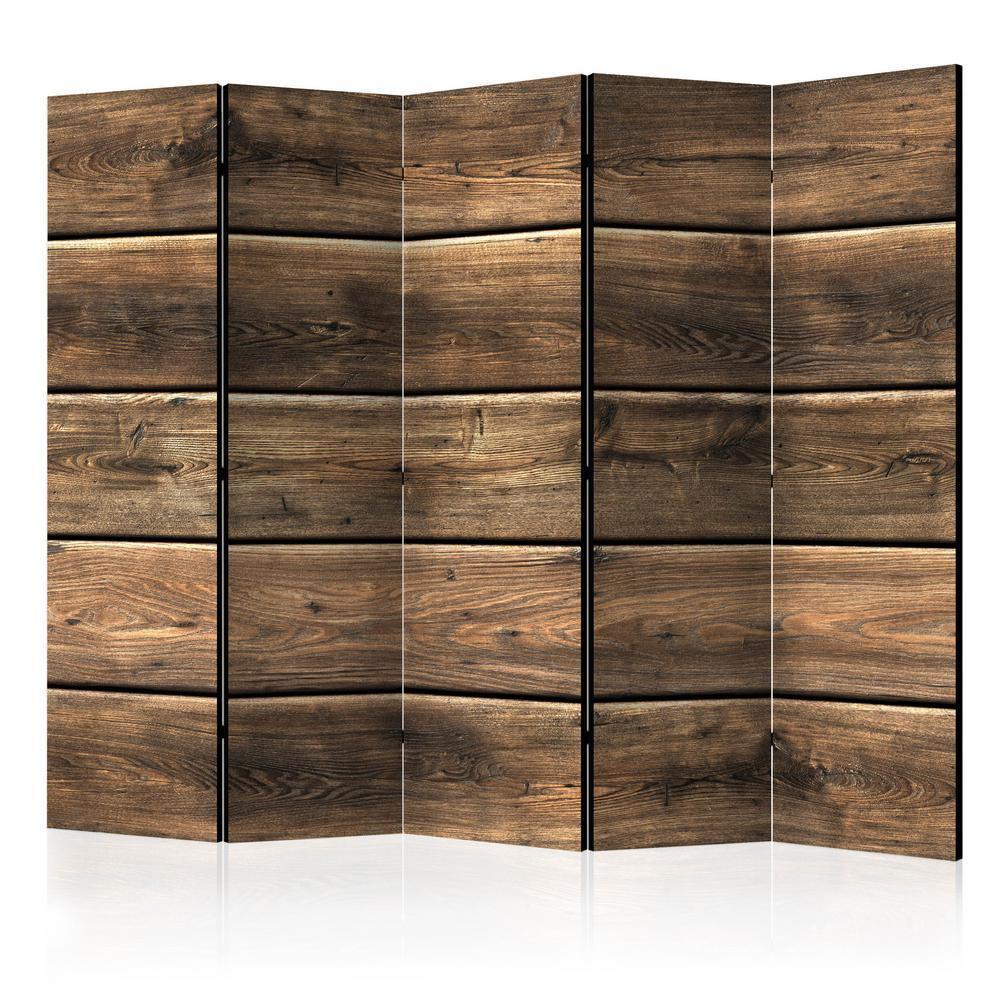 Room Divider - Forest Composition II- A 5 Panel Folding Screen For Living rooms, bedrooms or home office, decorative folding screen made with wood and canvas