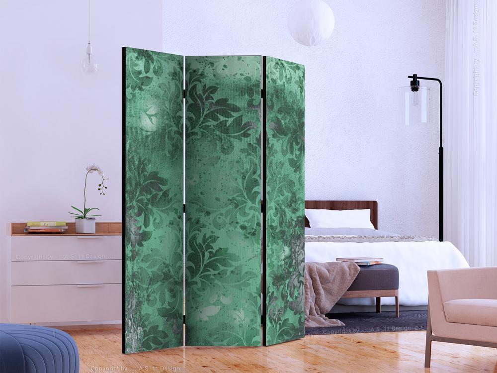 Decorative partition-Room Divider - Emerald Memory-Folding Screen Wall Panel by ArtfulPrivacy