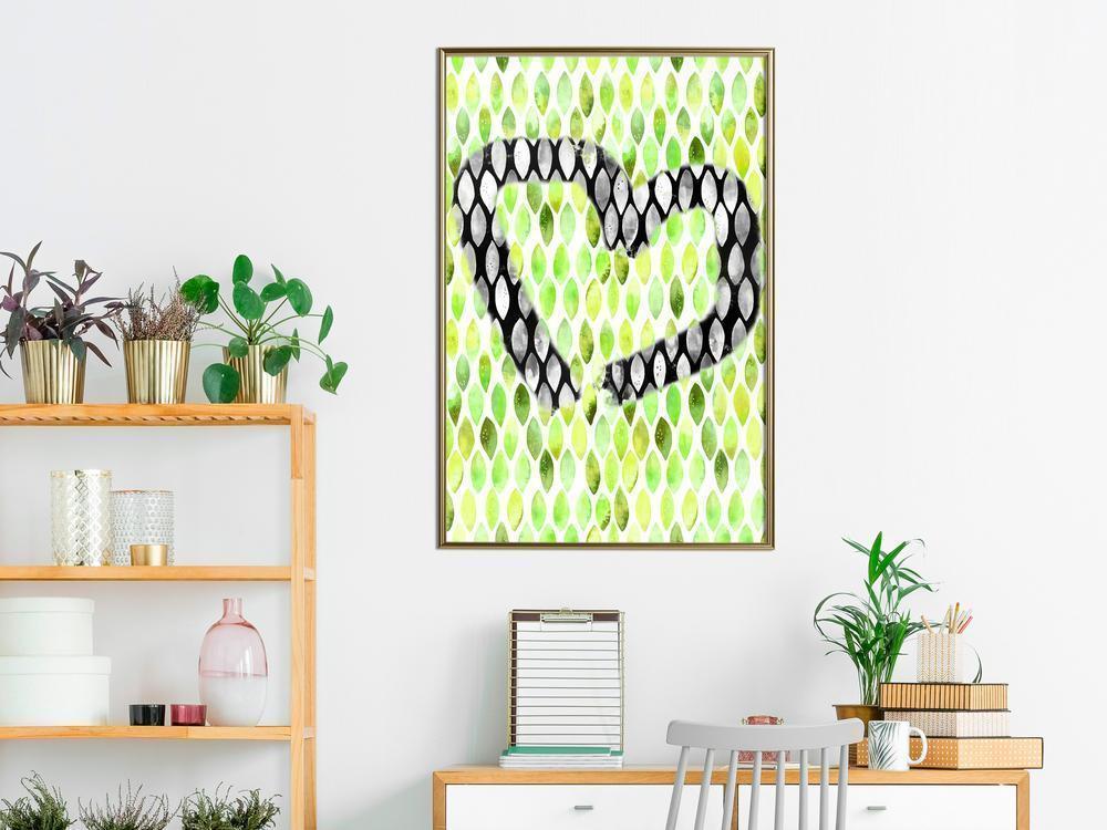 Abstract Poster Frame - I Love Limes-artwork for wall with acrylic glass protection