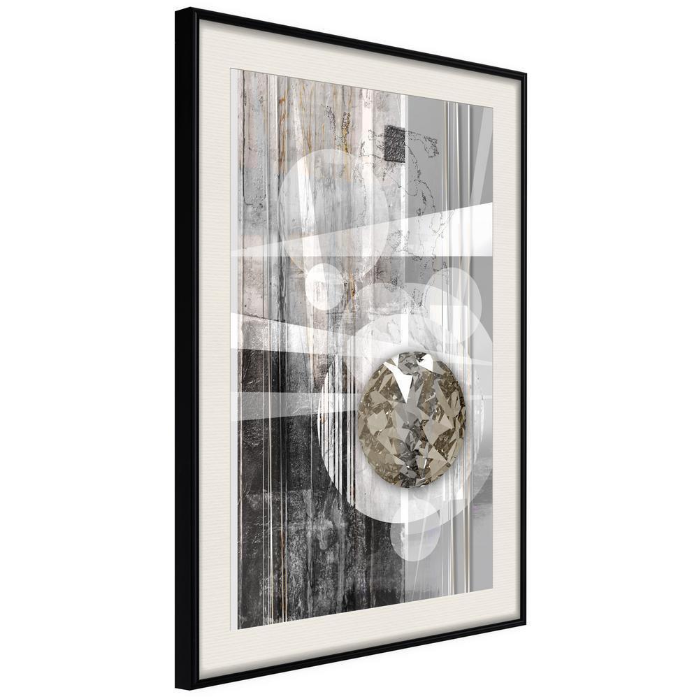 Abstract Poster Frame - Hidden Diamond-artwork for wall with acrylic glass protection