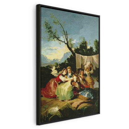 Canvas Print - The Washerwomen before (Francisco Goya)