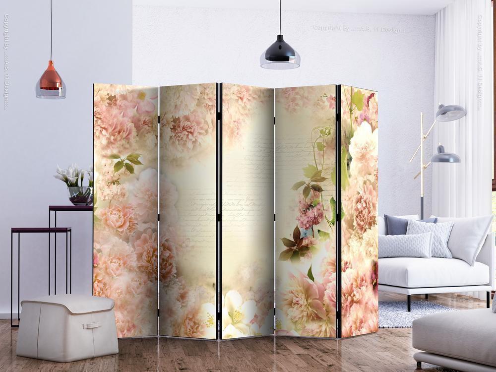 Decorative partition-Room Divider - Spring fragrance II-Folding Screen Wall Panel by ArtfulPrivacy