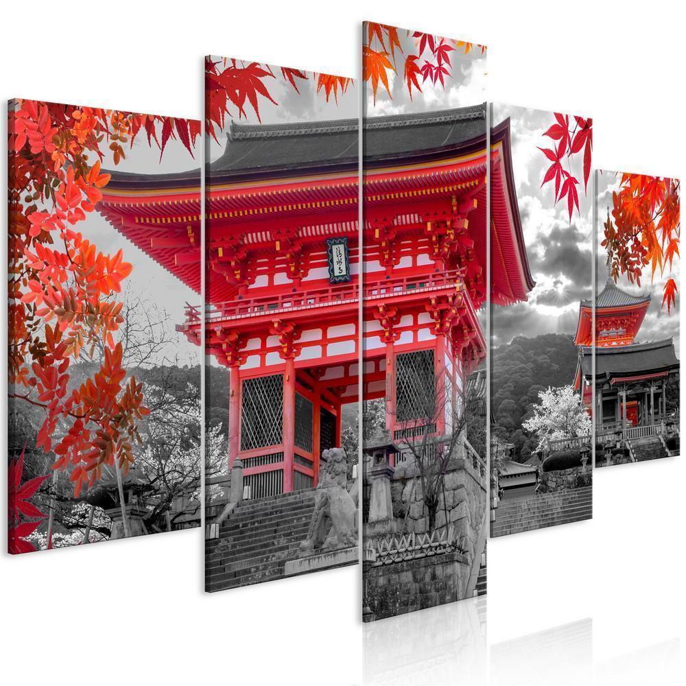 Canvas Print - Kyoto Japan (5 Parts) Wide-ArtfulPrivacy-Wall Art Collection