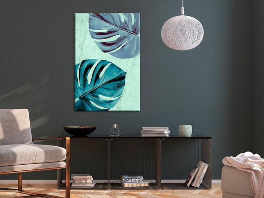 Canvas Print - Tropical Turquoise (1 Part) Vertical-ArtfulPrivacy-Wall Art Collection