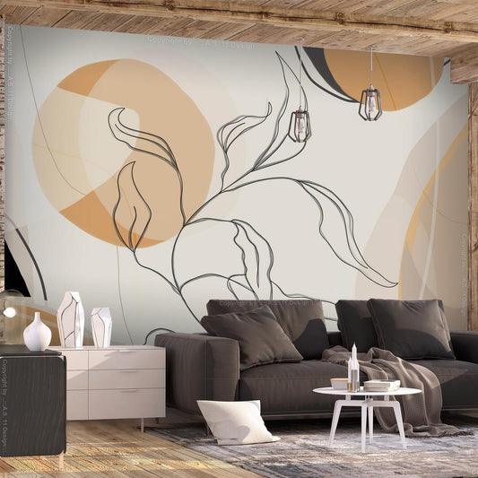 Wall Mural - Abstract Landscape-Wall Murals-ArtfulPrivacy